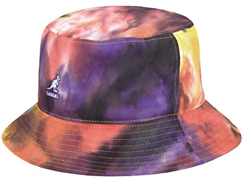 Kangol Tie Dye Bucket Cloth Hat Summer Sun (L (58-59 cm) - Mixed Colours)
