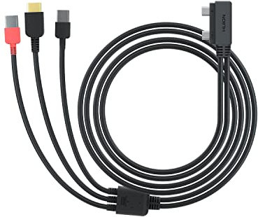 HUION 3-in-2 Kabel, kompatibel Kamvas Pro 13 2.5K, Kamvas Pro 16 2.5K Grafik-Zeichenmonitor mit HDMI, Strom- und USB-Kabeln im Lieferumfang