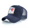 ZXRSJBL Shark Sports Mesh Cap, Bestickte Tier-Baseballmützen, Duck Caps für Männer und Frauen mit Aufnähern (BU,L)