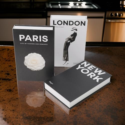 Zoegneer Dekorative Bücherboxen kreative Aufbewahrungsbox für Nachahmung Buch Desktop Dekoration für Zuhause buch aufbewahrungsbox aufbewahrungsbücher (Set)