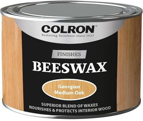 AMK® Colron Beeswax Georgian Medium Oak 400g Enhances Wood Grain Traditional Finish Deepens Colour