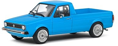 Generisch Volkwagen Caddy 14D Pick-Up Pritsche Blau 1978-1992 1/43 Solido Modell Auto