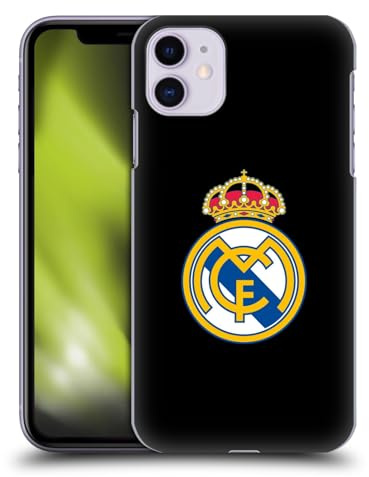 Head Case Designs Officially Licensed Real Madrid CF Plain Logo Black Origin Hard Back Case Compatible With Apple iPhone 11