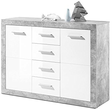 möbelando Kommode Anrichte Sideboard Standschrank Highboard Schrank Rio de Janeiro III