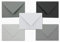 20x Umschlagpaket - DIN C6 - ca. 11,4 x 16,2 cm - die Grauen - 5 Farben je 4 Umschläge - 120 g/m² - Serie Farbenfroh