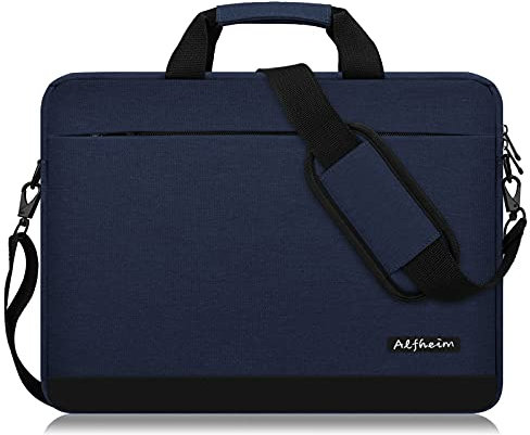 Alfheim Laptop Bag with Shoulder Strap 15/15.6/16 Inch Men Women Lightweight Waterproof Soft Computer Briefcase for Business Work Notebook Ultrabook Compatible with Macbook Air