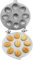Nussformen Für Gefüllte Nüsse - Oreschki Maker - Oreschniza (oreschki - Nussform Backen 9 Hälften), 9 Mulden - Nussbäcker Oreschki - Oreschki Maker - Walnuss Backform - Aluminium, Silber