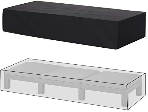 Tepsmigo Abdeckhauben für Liegen,Abdeckplane Gartenliege,Schutzhülle Gartenliege,Wasserfeste Abdeckung für Gartenliege Sonnenliege und Liegestuhl 200 x 68 x 30cm