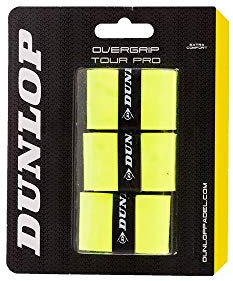 Dunlop Tour Pro Padel Overgrip, Gelb (3er-Pack)