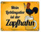trendaffe - Metallschild mit Spruch: Mein Lieblingstier ist der Zapfhahn Blechschild