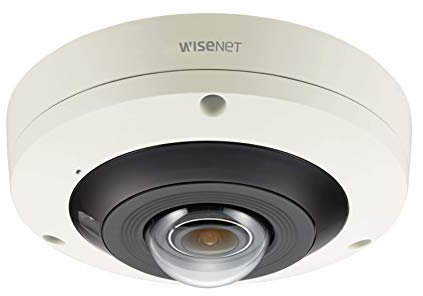 ADCB Hanwha PNF-9010R 1/1.7 12 MEGAPIXEL CMOS 4K ULTRA HD X16 DIGITAL ZOOM H.265 INTERNAL TRUE DAY/NIGHT NETWORK FISHEYE LENS DOME CAMERA- POE OR 12V DC - PEOPLE COUNTING SHOP SECURITY CCTV