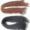 20pcs/lot Black Cord Necklace Rope with Clasps Korean Velvet Necklace Cords for Pendants DIY Jewelry Making Accessories