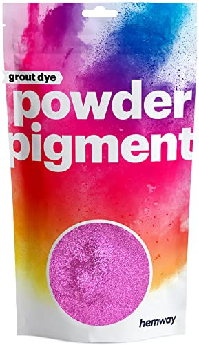 Hemway 100 g / 3.5 oz Metallic Violet Orchid Premium Grout Powder | Concrete Coloured Dye Pigment | Render Mortar Powdered Brick Toner | Suitable for Bathroom & Kitchen | High Colour Saturation