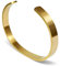Sprezzi Fashion Herren-Armreif Edelstahl Modisch Fashion Armband aus massivem 316L Stahl robust größenverstellbare Armspange | minimalistischer Männer-Schmuck aus Deutschland (Gold, Edelstahl matt)