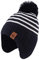 XIAOHAWANG Baby Mütze Winter Klassische Kindermütze Mädchen Jungen Warme Strickmütze mit Pompon Kleinkind Bommelmütze für Outdoor-Aktivitäten (9-24Monate, Marine-Hut)