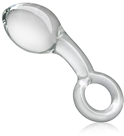 Luxuriöser Glas Analplug Erleben Sie das ultimative Vergnügen Mit Pull-Ring-Design, hochwertigem Glasmaterial Butt-Plug die G-Punkt-Zone für beide männliche weibliche Masturbation (S)