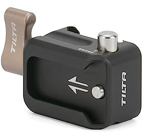 Tilta NATO-Klemme auf Cold Shoe Adapter Kompatibel mit dem meisten Cold Shoe basierten Zubehör Flexibilität und Sicherheit - Schwarz TA-NTC-CSA-B