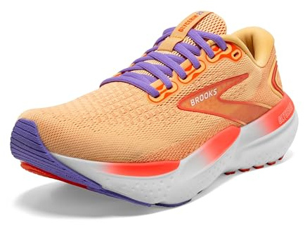 Brooks Damen Glycerin 21 Sneaker, Sunburst/Nasturtium/Purple, 38.5 EU
