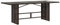 vidaXL Gartentisch, Beistelltisch mit Stahlrahmen, Balkontisch Tisch mit Glasplatte, Esstisch Gartenmöbel Terrasse, Braun Poly Rattan