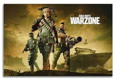 YIHAIKAI Spielposter Call of Duty Black Ops III Warzone, dekoratives Gemälde, Leinwand, Wandposter und Kunstdruck, moderne Familienschlafzimmer-Dekoration, Poster, 40 x 60 cm