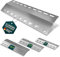 Yourkon Edelstahl Flammblech 37,5/39/43,5 cm, 1 bis 1,5 mm Stark, V2A, einzeln & Set (43,5x15x3mm 1,5mm Stark 1 Stück)