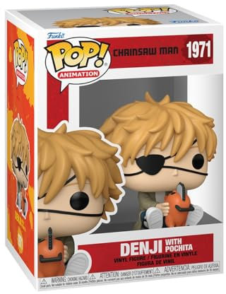 Funko Pop! Animation: Chainsaw Man - Denji & Pochita - Collectable Vinyl Figure - Gift Idea - Official Merchandise - Toys for Kids & Adults - Anime Fans - Model Figure for Collectors and Display
