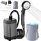 Caossuixin Upgraded Portable Shower with 26L Collapsible Bucket, Camping Shower, 6000mAh Rechargeable Camping Shower Pump with Intelligent LED Display & 3-in-1 Hook for Hiking, Travel