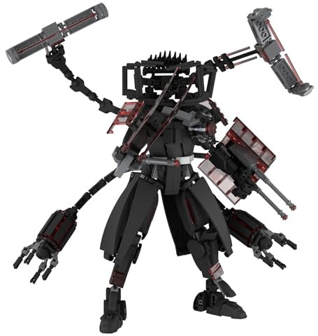 Skibidi Toilet Block Building Blocks, TVman Blocks, Skibidi Toilet Blocks, Toy, Hobby, Blocks, Collectible, Net, Anime, Toy, Collectible Anime Building Bricks (Parasite TVman)