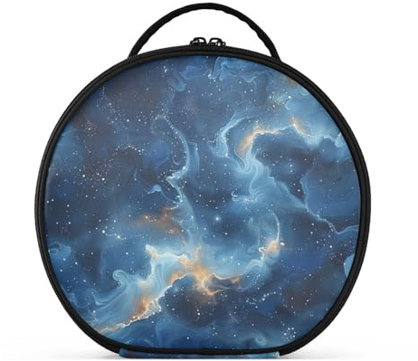 Trousse de toilette verticale autoportante avec séparateurs réglables pour peinture à l'aquarelle Bleu marine 28 cm