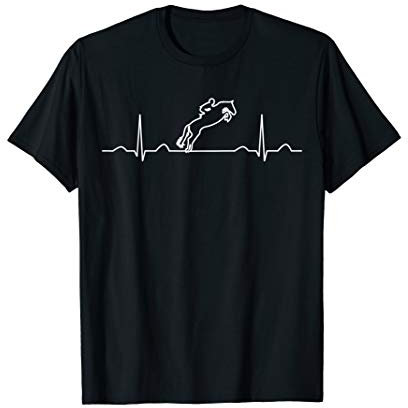 Reiterin Heartbeat Bekleidung, Reiterin Herren Jungen T-Shirt