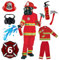 Morph Costume Pompiere Bambino, Vestito Pompiere Bambino, Costume Carnevale Pompiere Bambino, Divisa Pompiere Bambino Con Giacca Pompiere Bambino, Costume Vigile Del Fuoco Bambino M
