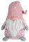 Rebecca Mobili Dekorativer Weihnachtszwerg, Rosagrau Weihnachtself, Polyester, Inneneinrichtung - Maße: 30,5 x 19 x 13 (HxLxB) cm - Art. RE6504