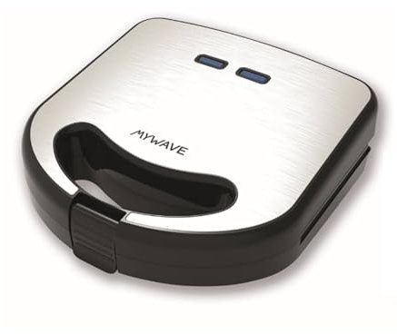 My Wave - Sandwich Maker 2 in 1 - Grill Sandwich Griddle Grillplatte - abnehmbar, Antihaftbeschichtung