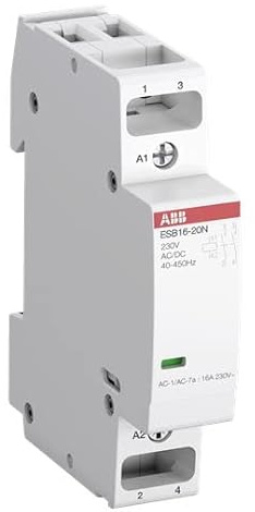 ABB ESB20-11N-14 ESB Leistungsschütz / 12 V ac/dc Spule, 2 -polig 1 Schließer, 1 Öffner / 20 A, Sicherheit