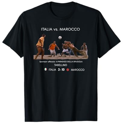 italia vs marocco sponsor ufficiale Maglietta