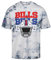 Recovered Buffalo Bills NFL Tie-Dye Relaxed Oversized T-Shirt Navy White - XXL