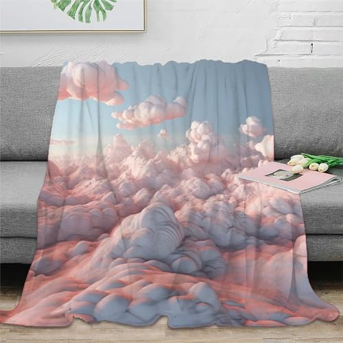 Marshmallow Wolken Couchdecke,Warme Super Weiche Wolken Decke, Schlafdecke Überwurfdecken Für Wohnzimmer,Bettwäsche,Sofa,Schlafzimmer,Kinder,Erwachsene,40x50inch(100x130cm)