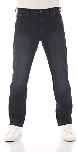 Wrangler Herren Jeans Regular Fit Texas Stretch Hose Blau Authentic Straight Jeanshose Denim Hose Baumwolle Blue w32, Farbe: Smoke Blue, Größe: 32W / 30L