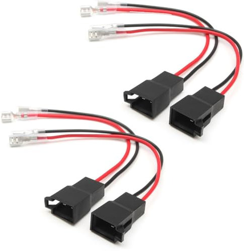 Acmerota Set of 4 Car Speaker Adapters to DIN Compatible for Dacia, for Renault, for Seat, for Skoda, for Volvo, for VW, for Audi, for Nissan, for Citroen Jumper II 2006-2014