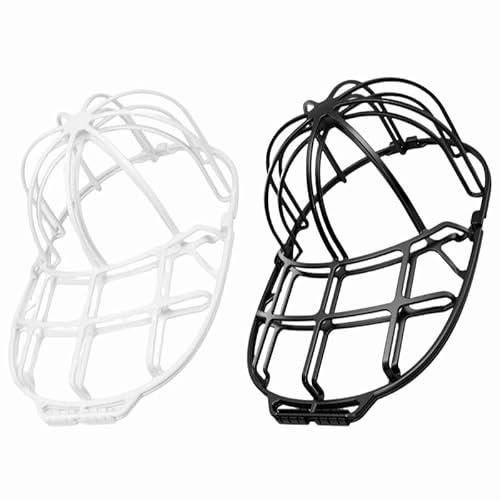 MIXNEX 2 Pack Hat Washer Cage - Cap Shaper Protector for Washing Machine and Storage - Baseball Hat Cleaner Rack - Keeps Caps in Shape - Black & White Set
