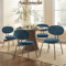 COLAMY Esszimmerstühle 4er Set, Moderne Polsterstühle mit Metallbeinen Ergonomische Küchenstühle Essstühle Set für Esszimmer Küche Wohnzimmer Höhe 47.5 cm, Grün