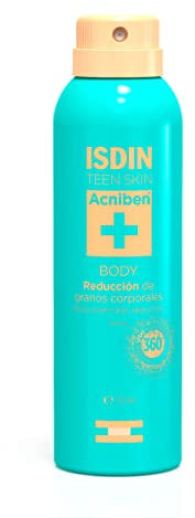 ISDIN Acniben Körper Akne Spray (150ml) | schnell trocknendes Spray | dringt in die Poren ein und beseitigt den überschüssigen Talg