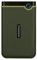 Transcend TS1TSJ25M3G 1TB externe Festplatte (HDD) in dunkelgrün mit Backup-Funktion (Datensicherung per Knopfdruck) und Schutzhülle, stoßfest, robust Plug und Play