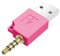 High-Tech Place Adaptateur de Chargeur de Station d'accueil de données USB, pour iPod Shuffle 3e/2e Adaptateur de Chargeur de Station d'accueil USB, Longueur : 4,6 cm (Magenta)
