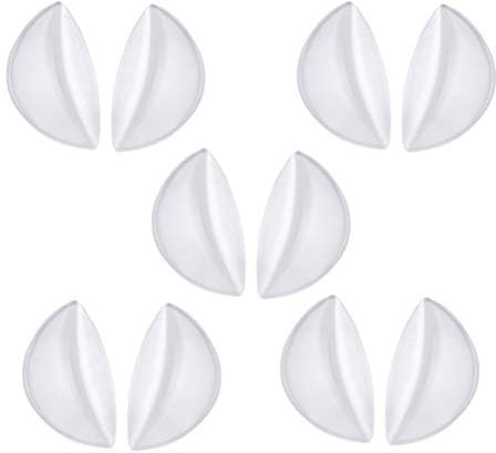 Exceart 5 Pairs Arch Support Gel Insole Adhesive Foot Insert for Sandals Flip Flops Plantar Fasciitis Flat Feet (Free Size)