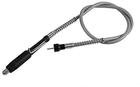 Flex Shaft Adapter Flexible Bohrwelle Verlängerungskabel Flexible Welle für Rotationsschleifwerkzeug + M8 Keyless Chuck Klemmdurchmesser 3,2 mm