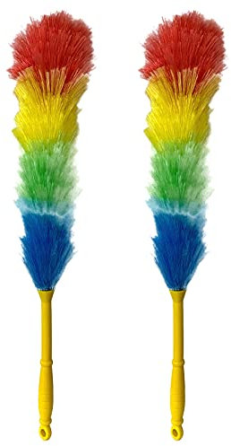 2 Stück Staubwedel 58 cm Staubwischer Handstaubwischer Staubfänger Staubbesen Spinnwebenbesen