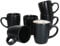 MamboCat Kattegat 6er Set Kaffeebecher I 250 ml I Schwarz matt I 6 Personen I Steingut-Tassen für Heißgetränke wie Tee, Kaffee & Co. I Runde Tee-Pötte I Kaffee-Geschirr