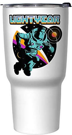Disney Lightyear Round 765 ml Edelstahl Isolierter Reisebecher, 765 ml, mehrfarbig