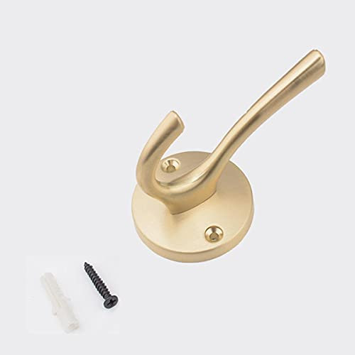Türhaken, Kleiderhaken, Retro-Metall-Türhaken, Bademantelhaken mit Schrauben, zum Aufhängen von Kleidung, Kleiderhaken, Wandmontage, langlebige Kleiderhaken für Wand, Schlafzimmer, Badezimmer (schwar